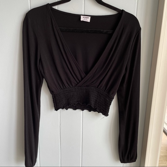 🛍✨SOLD✨Cotton on black crop top NWOT - Picture 4 of 7